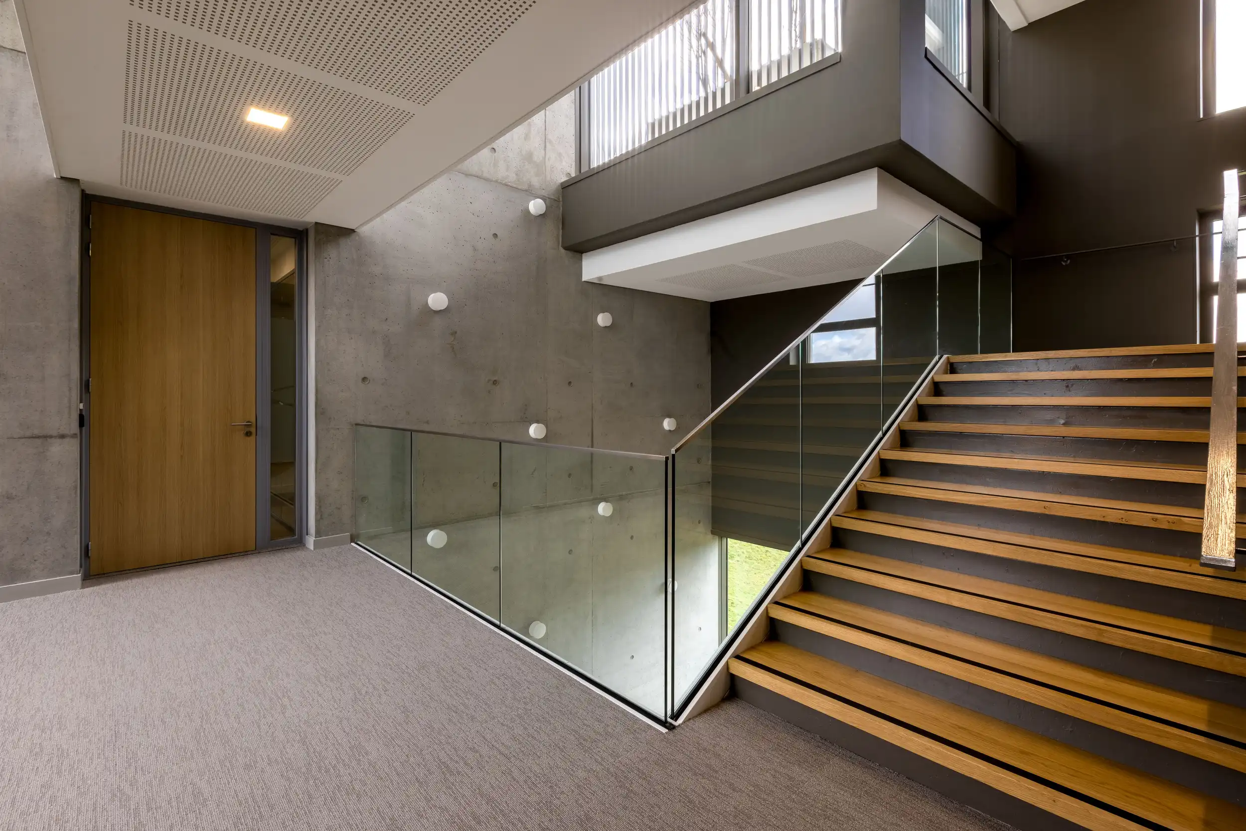 palier maison du bâtiment béton bois